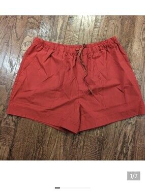 Shorts, Athletic Fit fast dry, Woman's Red Shorts, Plus Size 2x